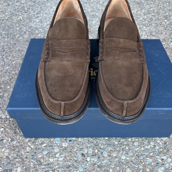 Trickers James Penny Loafer - Chocolate Suede UK 11 - Picture 8 of 10